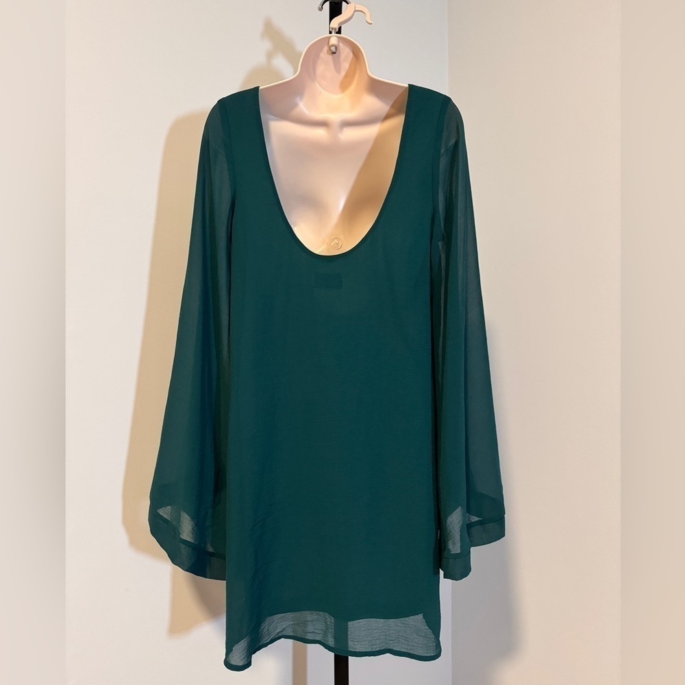 Show Me Your MuMu Bombshell Dress in Emerald - Size XS - Picture 3 of 4
